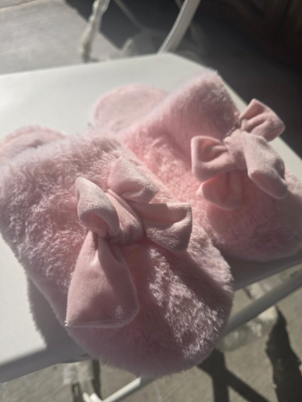 Pink night slippers